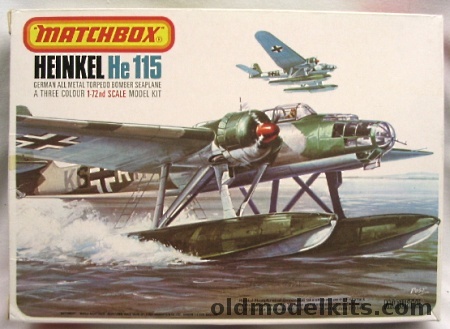 Matchbox 1/72 Heinkel He-115  Finnish Air Force or Luftwaffe, PK-401 plastic model kit